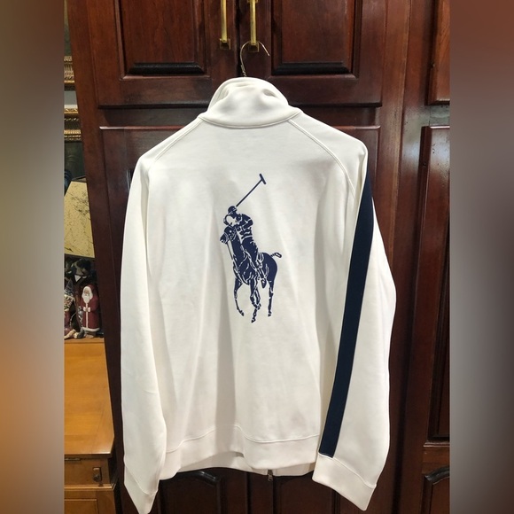 Ralph Lauren RLX US Open 2006 Tennis Jacket White w/ Big Rider Sz L - Picture 7 of 10